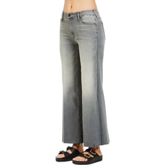 Mother Denim The Roller Ankle Fray Supermoon wide-leg jeans size 28 - Picture 1 of 6
